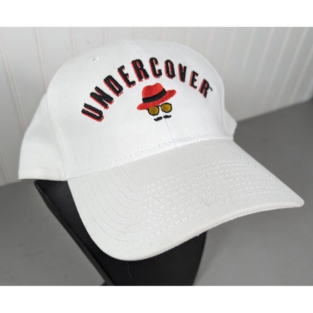 Undercover Hat Cap Adjustable Strapback White‎ By Hit Wear